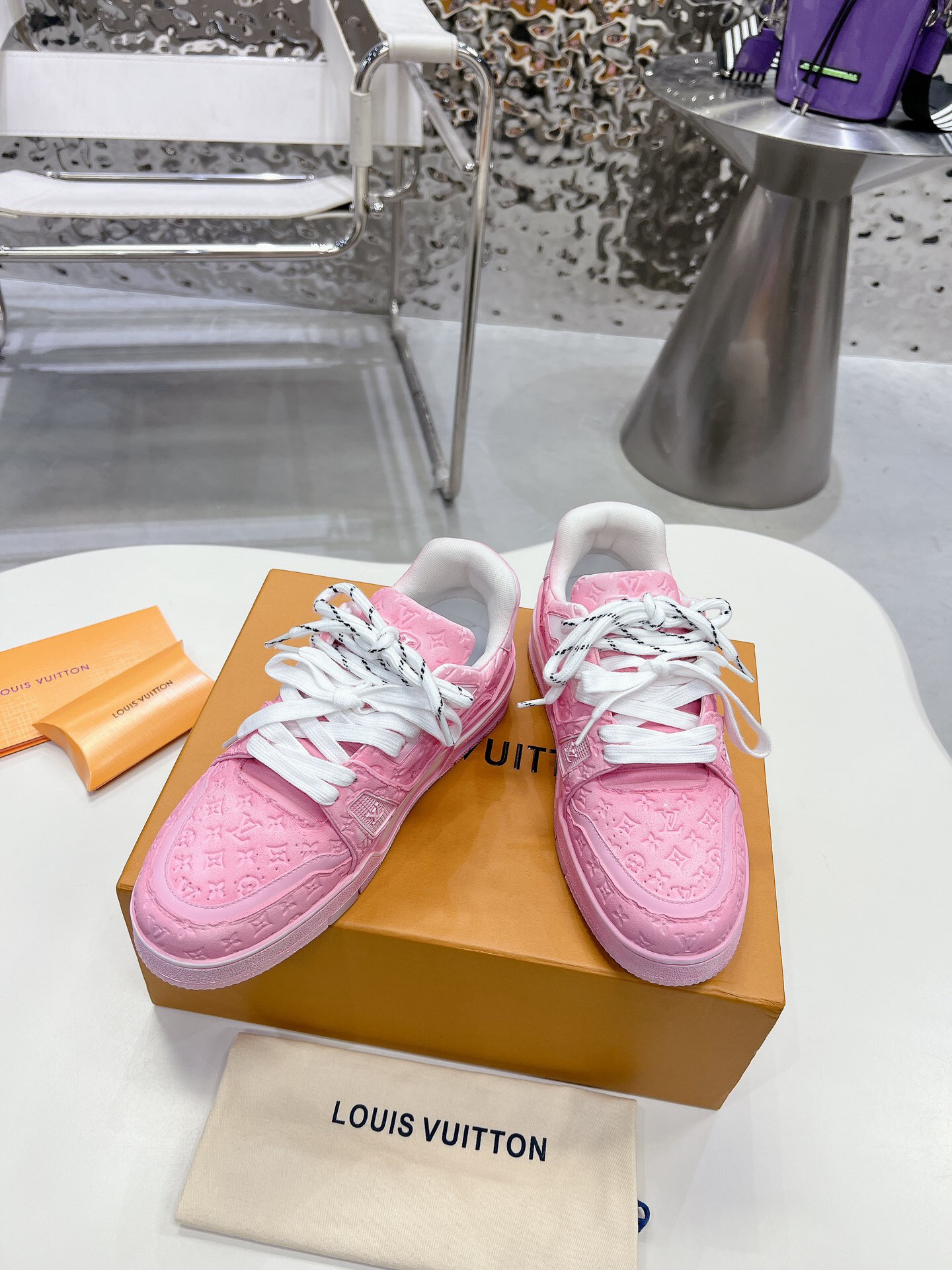 Men Women L*ouis V*uitton Top Sneaker L*V Trainer size 35-46