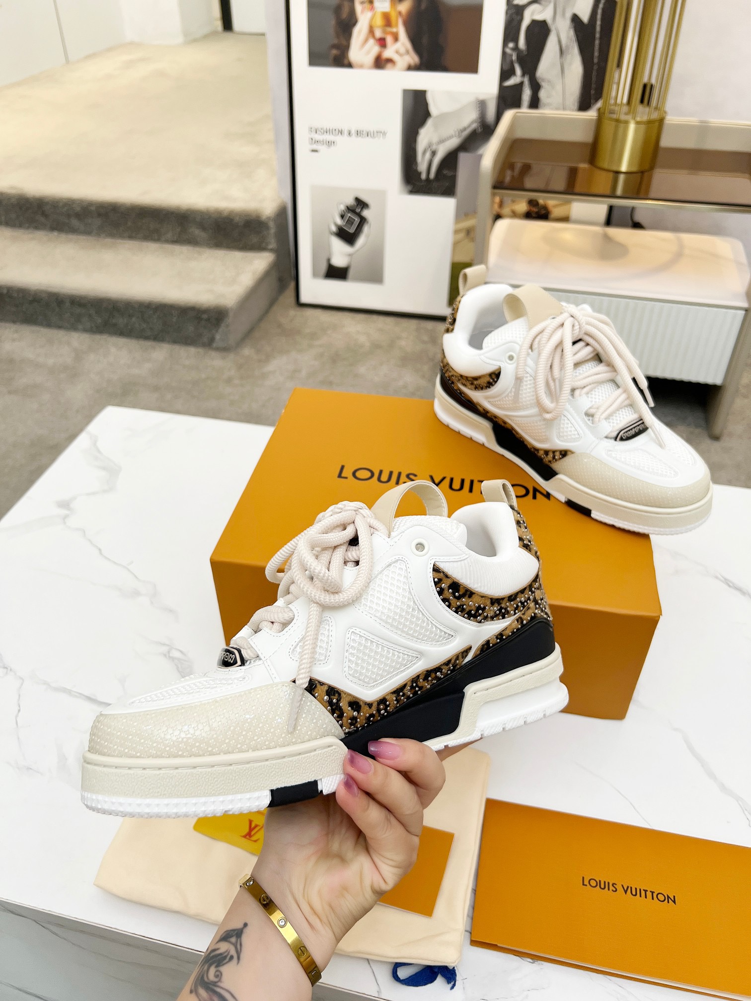 Men Women L*ouis V*uitton Top Sneaker L*V Trainer size 35-46