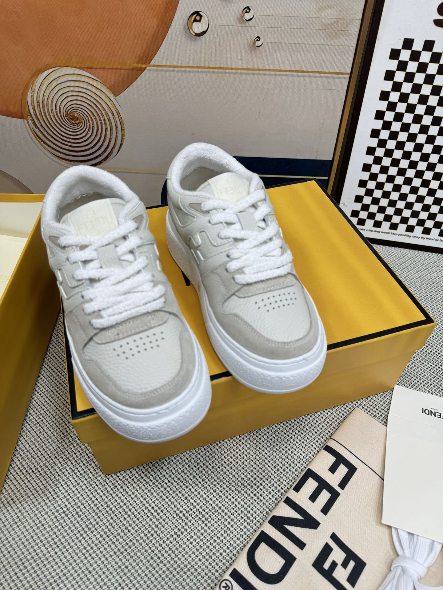 Men Women F*endi Top Sneakers size 35-46