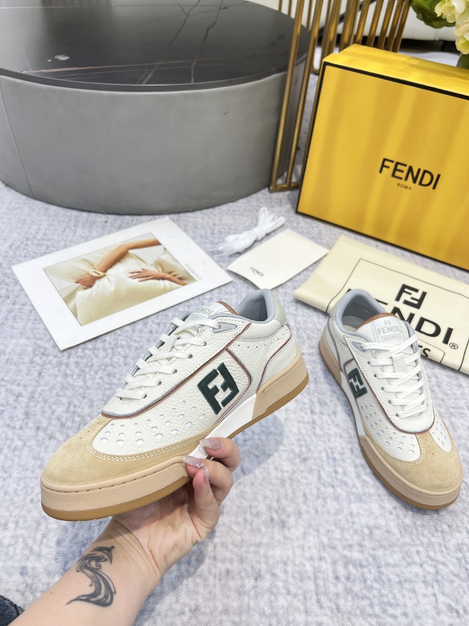 Men Women F*endi Top Sneakers size 35-46