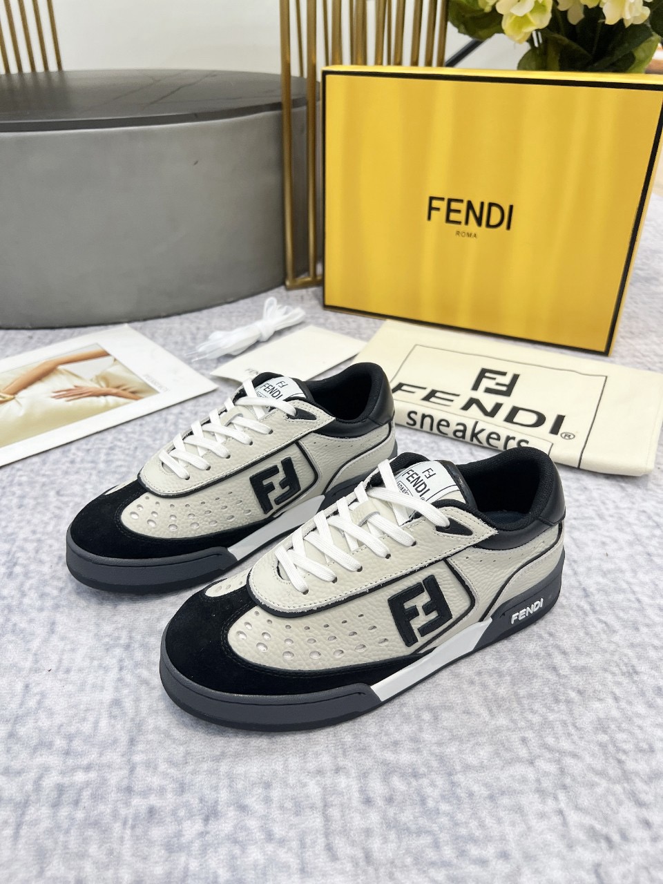 Men Women F*endi Top Sneakers size 35-46