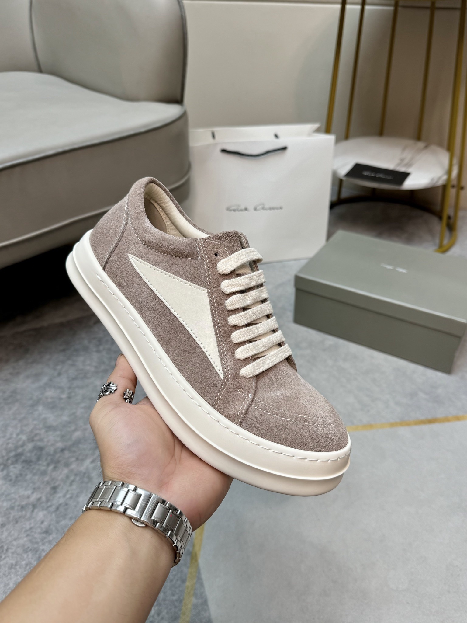 Men Women R*ICK OWENS Top SNEAKERS