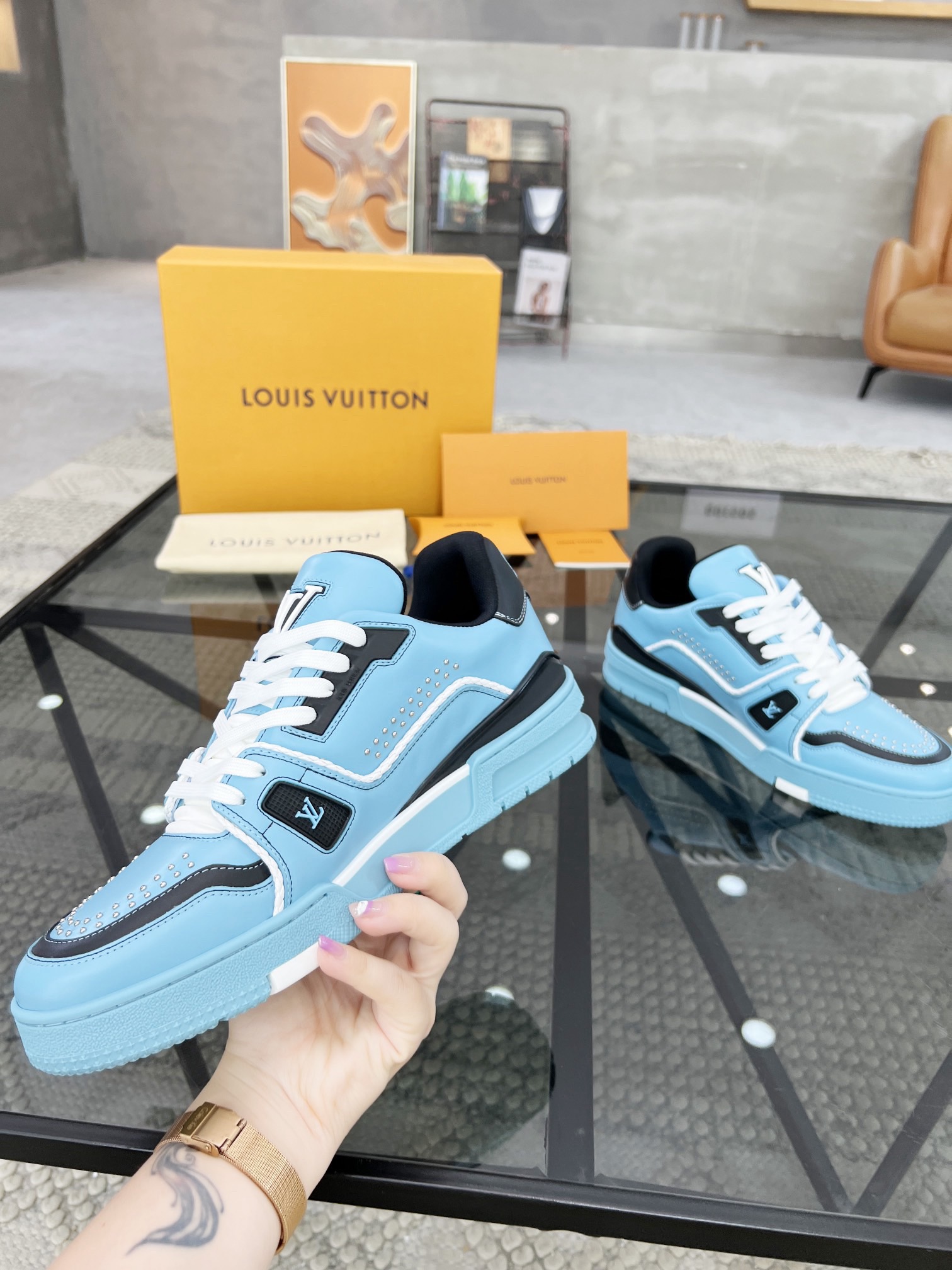 Men L*ouis V*uitton Top Sneaker L*V Shoes