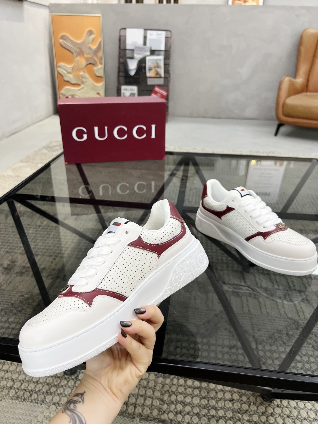 Men Women G*ucci Top quality 1:1 Sneaker size 35-46